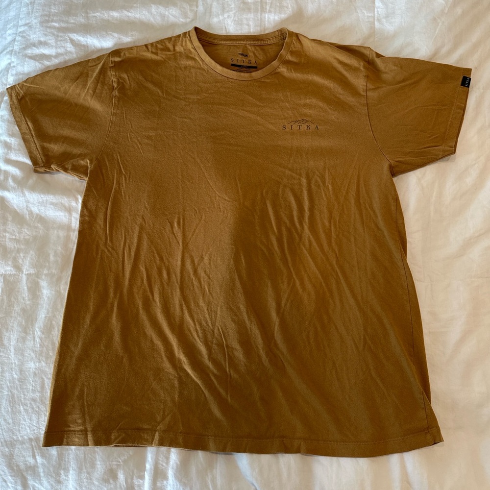 SITKA Men's Tan Short Sleeve Shirt